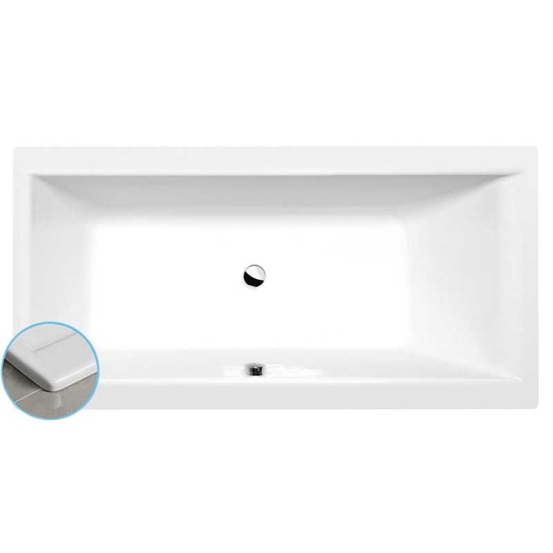CLEO SLIM Bain rectangulaire 150x75x48cm, blanc CLEO SLIM Bain rectangulaire 150x75x48cm, blanc