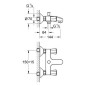 Grohe Costa L - Mitigeur de baignoire, chrome 25450001