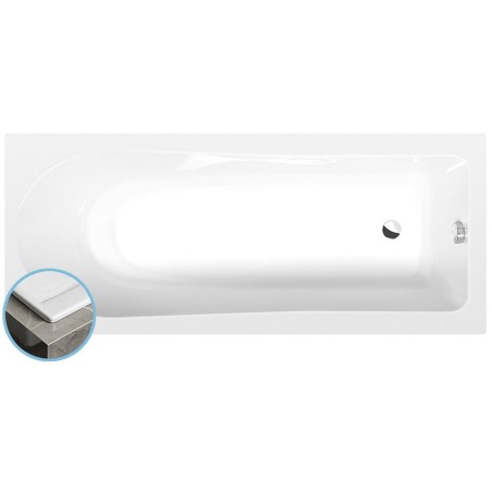 LISA SLIM Bain rectangulaire 160x70x47cm, blanc
