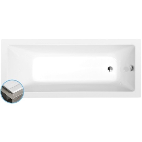 NOEMI SLIM Bain rectangulaire 170x70x39cm, blanc