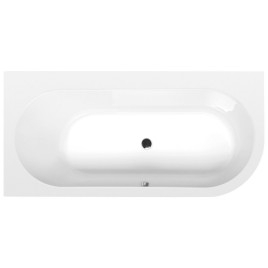 ASTRA L SLIM Bain asymétrique 165x80x48cm, blanc