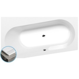 ASTRA WL SLIM Bain asymétrique 165x90x48cm, blanc