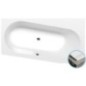 ASTRA WR SLIM Bain asymétrique 165x90x48cm, blanc
