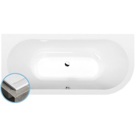 VIVA L SLIM Bain asymétrique 175x80x47cm, blanc