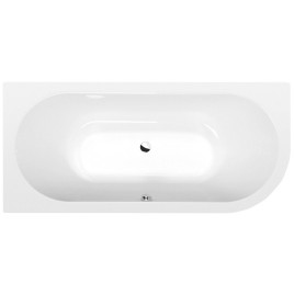 VIVA L SLIM Bain asymétrique 175x80x47cm, blanc