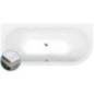 VIVA L SLIM Bain asymétrique 175x80x47cm, blanc VIVA L SLIM Bain asymétrique 175x80x47cm, blanc