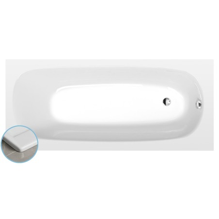 EBRO SLIM Bain rectangulaire 170x75x39cm, blanc