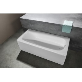 EBRO Bain rectangulaire 170x75x39cm, blanc