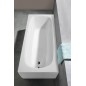 EBRO Bain rectangulaire 170x75x39cm, blanc