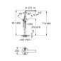 Grohe Lineare - Mitigeur de baignoire à monter au sol, supersteel 23792DC1