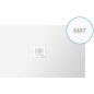 FLEXIA Cast Marble Shower Tray 130x80cm, Cuttable selon votre Req, tapis blanc FLEXIA Cast Marble Shower Tray 130x80cm, Cuttable selon votre Req, tapis blanc