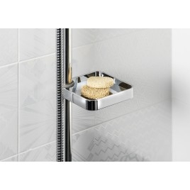 Étagère de rail de douche 19, 22, 25mm, ABS/chrome