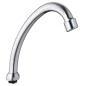 Tap spout, 135mm, J-Shape, chrome