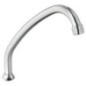 Tap spout, 195mm, J-Shape, chrome