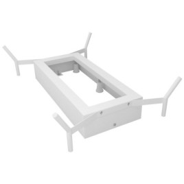 REDUTA Cadre de bain 171x81 cm, tapis blanc