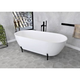 REDUTA Salle de bain 171x81 cm, mat noir