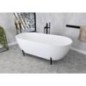REDUTA Salle de bain 171x81 cm, mat noir