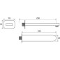 Ravak Chrome - Bec déverseur de baignoire CR 027.00, chrome X07P113