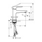 Hansgrohe Metropol - Soupape de lavabo, EcoSmart, chrome 32501000