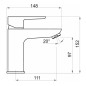 Novaservis Metalia 58 - Mitigeur de lavabo, noir 58001/1,5
