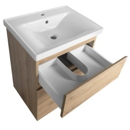 ALTAIR Vanity Unit 57x72,5x45cm, emporio de chêne
