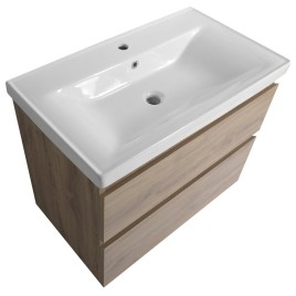 ALTAIR Vanity Unité 77,5x60x45cm, empereur chêne
