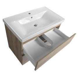 ALTAIR Vanity Unité 77,5x60x45cm, empereur chêne
