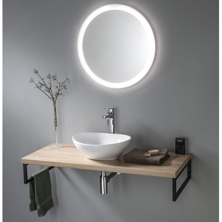 VEGA planche sous lavabo 145x45cm, placage de chêne