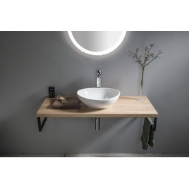 VEGA planche sous lavabo 145x45cm, placage de chêne