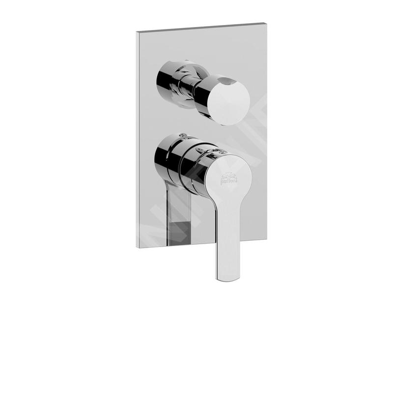 Paffoni West - Mitigeur de douche encastré avec inverseur, 2 sorties, chrome WS018CR