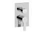 Paffoni West - Mitigeur de douche encastré avec inverseur, 2 sorties, chrome WS018CR