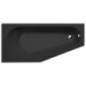 TIGRA L Bain Asymétrique 170x80x46cm, Noir Matt TIGRA L Bain Asymétrique 170x80x46cm, Noir Matt