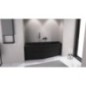 TIGRA L Bain Asymétrique 170x80x46cm, Noir Matt TIGRA L Bain Asymétrique 170x80x46cm, Noir Matt