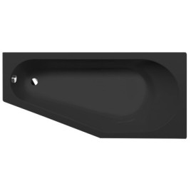 TIGRA R Bain Asymétrique 170x80x46cm, Noir Matt