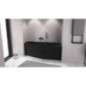 TIGRA R Bain Asymétrique 170x80x46cm, Noir Matt