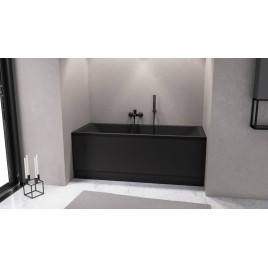 CLEO Bain rectangulaire 170x70x48cm, Noir Matt