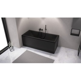 CLEO Bain rectangulaire 170x70x48cm, Noir Matt
