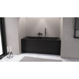 CLEO Bain rectangulaire 170x75x48cm, Noir Matt