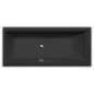 CLEO Bain rectangulaire 180x80x48cm, Noir Matt CLEO Bain rectangulaire 180x80x48cm, Noir Matt