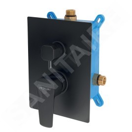 Novaservis Metalia 58 - Mitigeur encastré 2 sorties, avec corps d’encastrement, noir BOX58051R,5