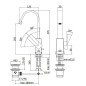 Paffoni Effe - Mitigeur de lavabo avec vidage, chrome EF877CR