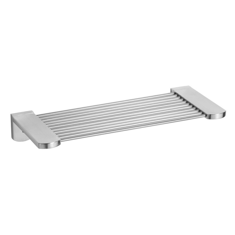 Étagère de douche X-STEEL, tapis en acier inoxydable