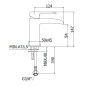 Paffoni Level - Mitigeur de lavabo, chrome LES061CR