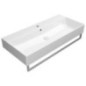 KUBE X lavabo en céramique 100x47cm, blanc ExtraGlaze KUBE X lavabo en céramique 100x47cm, blanc ExtraGlaze