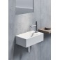 KUBE X Ceramic Washbasin 40x23cm, droite/gauche, blanc ExtraGlaze KUBE X Ceramic Washbasin 40x23cm, droite/gauche, blanc ExtraGlaze
