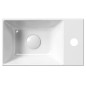 KUBE X Ceramic Washbasin 40x23cm, droite/gauche, blanc ExtraGlaze KUBE X Ceramic Washbasin 40x23cm, droite/gauche, blanc ExtraGlaze
