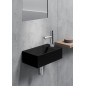 KUBE X Ceramic Washbasin 40x23cm, droit / gauche, noir mat