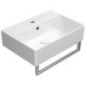 KUBE X lavabo en céramique 50x37cm, blanc ExtraGlaze KUBE X lavabo en céramique 50x37cm, blanc ExtraGlaze