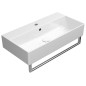 KUBE X lavabo en céramique 70x37cm, blanc ExtraGlaze KUBE X lavabo en céramique 70x37cm, blanc ExtraGlaze