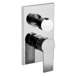Paffoni Tango - Mitigeur de douche encastré avec inverseur, 2 sorties, chrome TA018CR